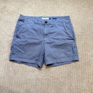 Peter Manning Shorts Men's 38 5" Inseam Chino Casual Twill Beach Walk Golf Gray